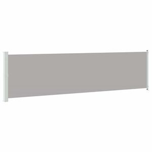 vidaXL Toldo lateral retr&aacute;ctil para patio gris 600x160 cm