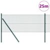 vidaXL Poste de Valla Verde 25 x 0,8 m (malla de 12 x 12 mm)