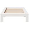 vidaXL Estructura de cama sin colchón madera maciza blanca 90x190 cm