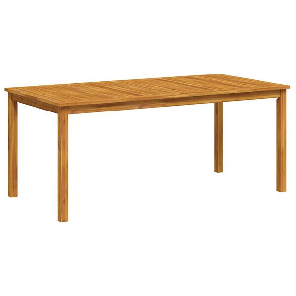 vidaXL Mesa de comedor de jard&iacute;n madera maciza de acacia 180x90x75 cm