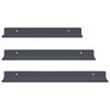 vidaXL Estante flotante 3 pcs Antracita 40 x 9 x 2,5 cm Acero