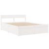 vidaXL Estructura de cama sin colchón madera de pino blanca 140x200 cm