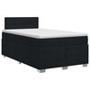 vidaXL Cama box spring con colch&oacute;n Negro 120 x 200 cm Tela