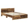 vidaXL Estructura de cama con cabecera Madera Vieja 150 x 200 cm