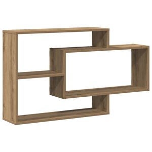 vidaXL Estante de pared madera ingenier&iacute;a roble artisian 104x20x58,5cm