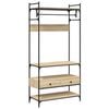 vidaXL Armario cajones madera ingenier&iacute;a roble Sonoma 89x39x184,5 cm