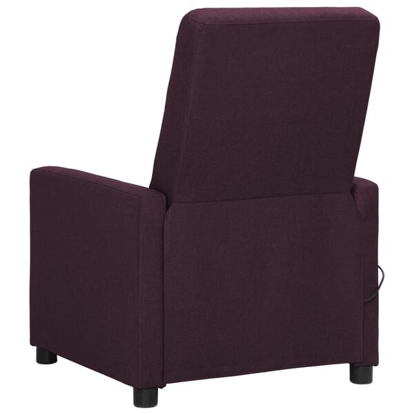 vidaXL Sill&oacute;n de masaje elevable tela morado