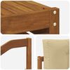 vidaXL Conjunto de sof&aacute;s de exterior con coj&iacute;n 9 pcs Natural y Beige
