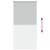 vidaXL Estor Enrollable Opaco gris claro 80x150 cm Tela Ancho 75,7 cm