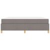 vidaXL Estructura de cama con colch&oacute;n Taup&eacute; 180 x 200 cm tela