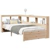 vidaXL Cama con estanter&iacute;a sin colch&oacute;n madera maciza de pino 100x200cm