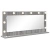 vidaXL Espejo de Tocador Gris Sonoma 100 x 45 x 18 cm Rectangular