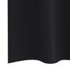 vidaXL Cortinas Opacas con Anillas 2 pcs Negro 225 x 140 cm Poli&eacute;ster