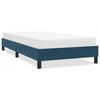 vidaXL Estructura de cama sin colch&oacute;n terciopelo azul oscuro 80x220 cm