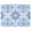 vidaXL Alfombra de exterior Floral ARAKIL Azul Beb&eacute; y 400 x 300 cm