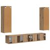 vidaXL Conjunto de mueble de TV 3 pcs Roble artesanal
