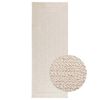 vidaXL Alfombra ZIZUR apariencia yute interior exterior crema 80x200cm