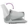 vidaXL Set de asientos plegables para barco 4 uds gris