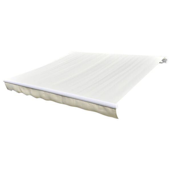 vidaXL Toldo de lona blanco crema 450x300 cm