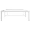 vidaXL Estructura de cama sin colch&oacute;n metal blanco 80x200 cm