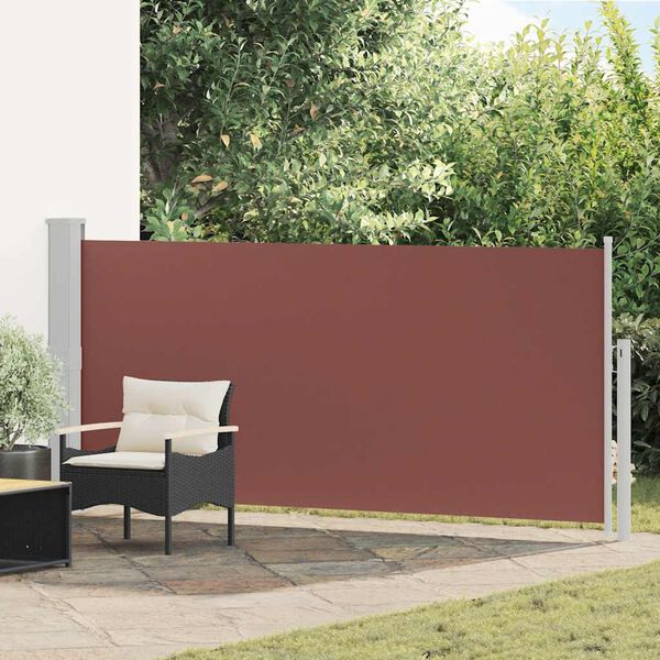 vidaXL Toldo lateral retr&aacute;ctil 140x300 cm marr&oacute;n