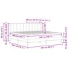 vidaXL Estructura de cama con colch&oacute;n Gris oscuro 200 x 200 cm