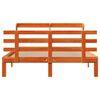 vidaXL Estructura cama con cabecero madera pino marr&oacute;n cera 120x190 cm