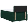 vidaXL Cama box spring con colch&oacute;n terciopelo verde oscuro 120x200 cm