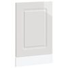 vidaXL Panel para lavavajillas Kalmar blanco brillo 45x1,5x67 cm