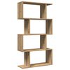 vidaXL Librer&iacute;a divisora 4 niveles madera roble artisan 70x24x129 cm