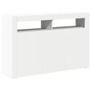 vidaXL Aparador con luces LED blanco 115,5x30x75 cm