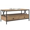 vidaXL Mesa de Caf&eacute; with Drawer Roble artisan 100 x 51 x 45 cm