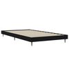 vidaXL Estructura de cama madera de ingeniería negra 100x200 cm