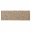 vidaXL Alfombrilla autoadhesiva escalera sisal 15 uds arena 65x21x4 cm