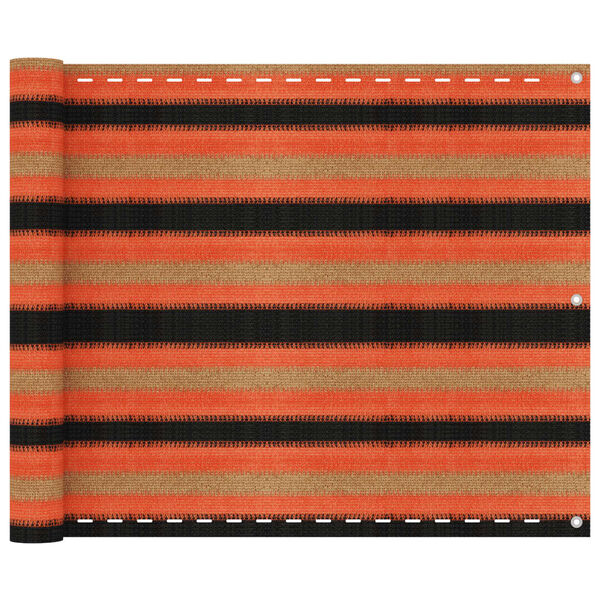 vidaXL Toldo para balcón HDPE multicolor 75x600 cm