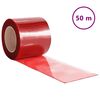 vidaXL Tira de cortina para puertas PVC rojo 200x1,6 mm 50 m