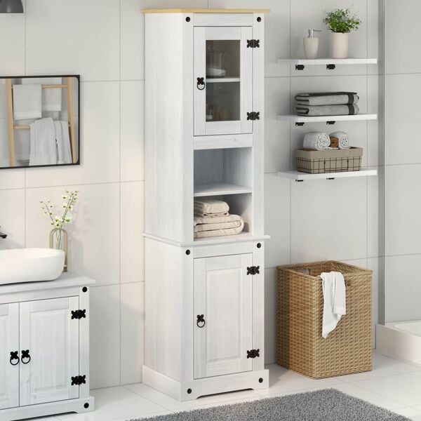 vidaXL Mueble de Cuarto de Ba&ntilde;o 50 x 40 x 185 cm Madera de pino macizo