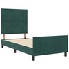 vidaXL Cama tipo Box Spring Verde oscuro 90 x 200 cm Terciopelo