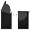 vidaXL Caja de entrega de paquetes Negro 47.5 x 38 x 59 cm Acero