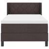 vidaXL Cama tipo Box Spring Marr&oacute;n Oscuro 190 x 90 cm Poli&eacute;ster