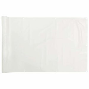 vidaXL Pantalla de privacidad de balc&oacute;n PVC blanco 500x75 cm