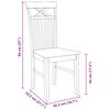 vidaXL Sillas de comedor 2 unidades madera maciza de caucho blanco