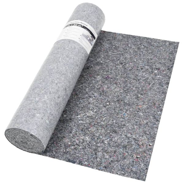 vidaXL Fieltro antideslizante de pintor 50 m 280 g/m&sup2; gris