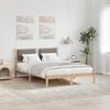 vidaXL Estructura de cama Taup&eacute; 140 x 200 cm Madera de pino macizo