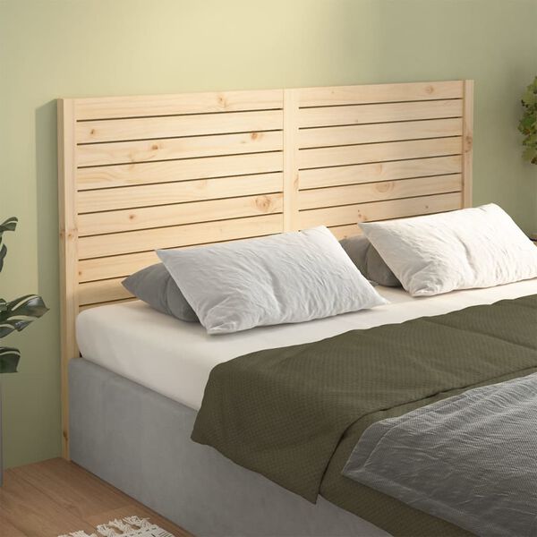vidaXL Cabecero de cama madera maciza de pino 141x4x100 cm
