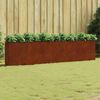 vidaXL Jardinera acero corten 360x40x80 cm