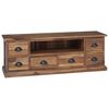 vidaXL Soporte de TV 110 x 30 x 40 cm Natural Madera de teca maciza