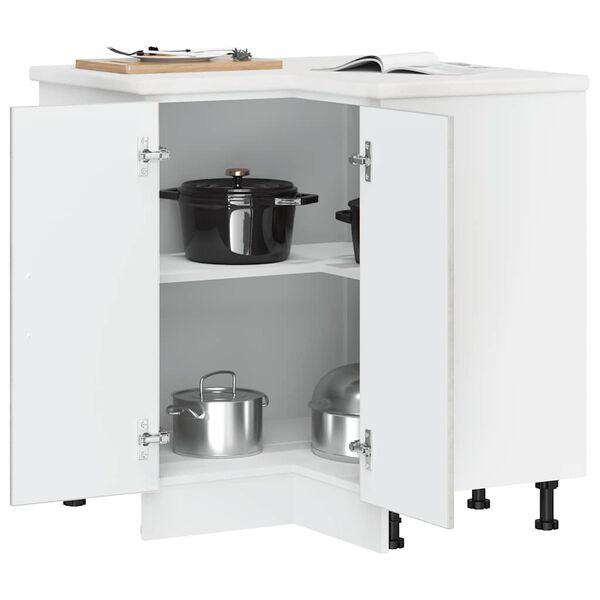 vidaXL Mueble bajo esquinero de cocina Kalmar gris hormig&oacute;n