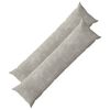 vidaXL Funda de almohada 2 uds. HEERLEN Gris Claro 40 x 145 cm