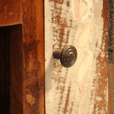 vidaXL Aparador de madera reciclada con 1 puerta estilo vintage